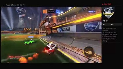 playing rocket league