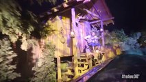 [4K] 2016 Timber Mountain Log (Log Flume Attrion) at Night in the Rain: Knotts Berry F