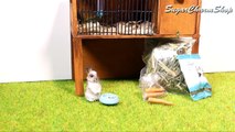 Miniature Rabbit Hutch & Accessories Tutorial // DIY Bunny Cage