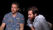 Ryan Reynolds & Jake Gyllenhaal interview goes off the rails - FUNNY
