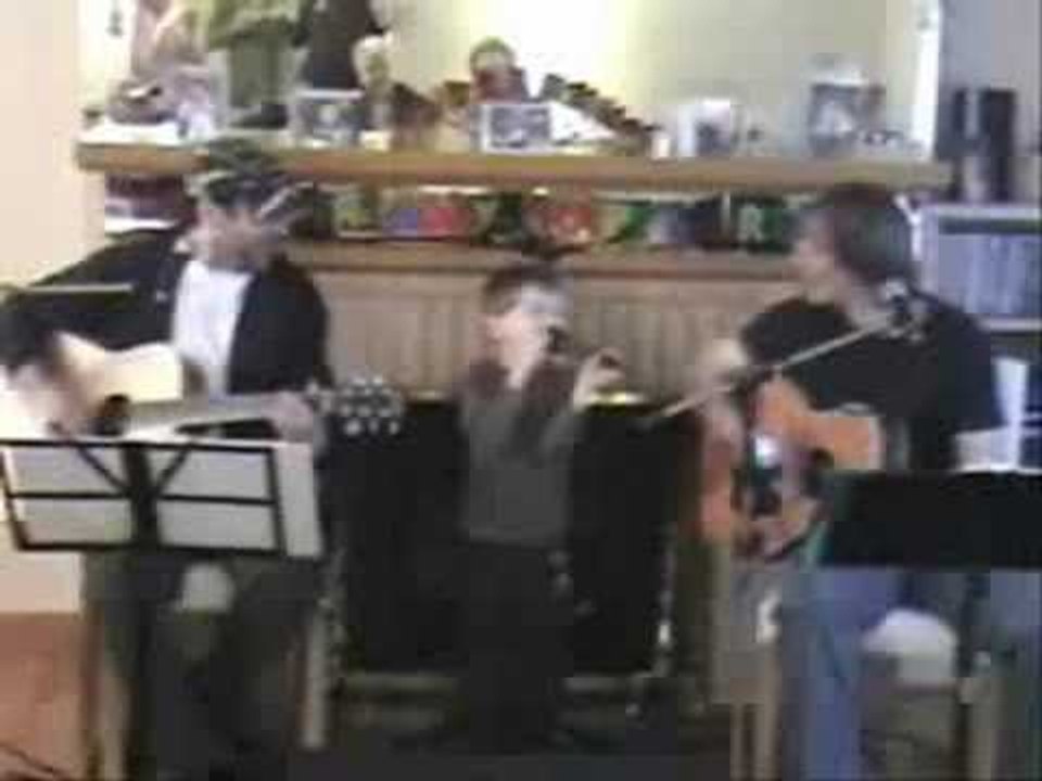Clark singing at Daddy's BIG 50 Birthday Party.