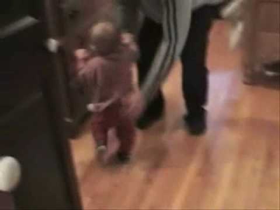 Clarks first steps back in 2004 . Look at him now !!
