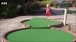 Three-Year-Old Boy Becomes Pro at Mini Golf