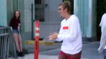 Justin Bieber Flashes Big Grin When Asked If He's Getting Back Together With Selena Gomez