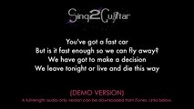 Fast Car (Higher Acoustic Guitar karaoke demo) Jonas Blue, Dakota, Tracy Chapman