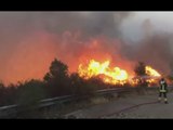 Torpeè (NU) - Incendi boschivi, distrutti 200 ettari di vegetazione (26.07.17)