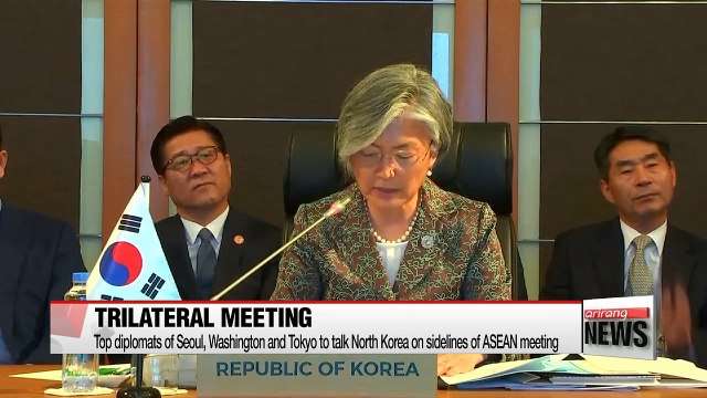 Top diplomats of Seoul, Washington and Tokyo to talk North Korea on sidelines of ASEAN meeting