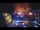 Zevio (VR) - Incendio di 400 rotoballe di fieno (03.08.17)