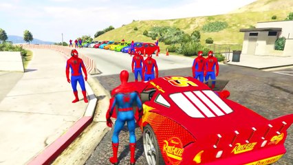 Şimşek McQueen ve Örümcek Adam Aşırı İstenen Araba İle (Çizgi Film Tadında Türkçe Dublaj)