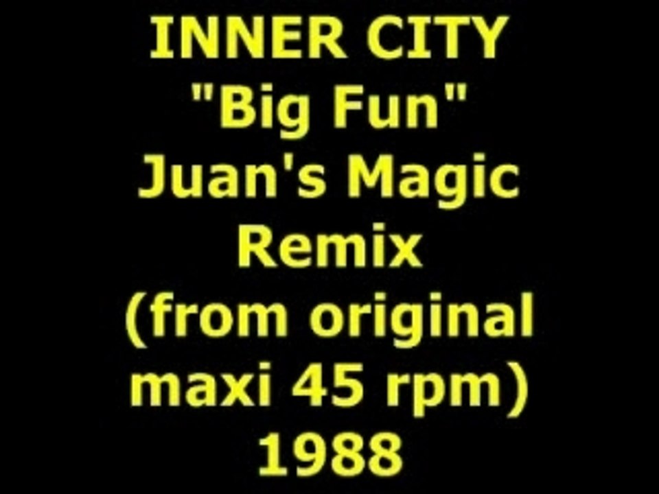 INNER CITY "Big Fun" Maxi 45 rpm