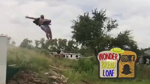 500lbs Man Goes Down Huge Waterslide at the Gathering of Juggalos