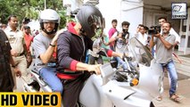 Akshay Kumar Riding Bike In Mumbai With Aditya Thackeray