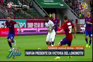 Jefferson Farfán jugó en el triunfo del Lokomotiv que es puntero en la liga de Rusia