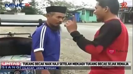 Menabung Sejak Remaja, Tukang Becak Ini Naik Haji