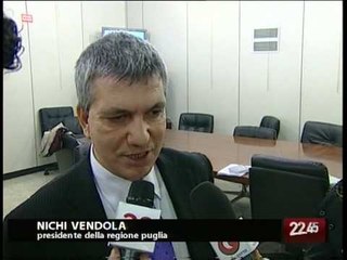 TG 22.12.09 Regionali, Vendola: "Avanti per la mia strada"
