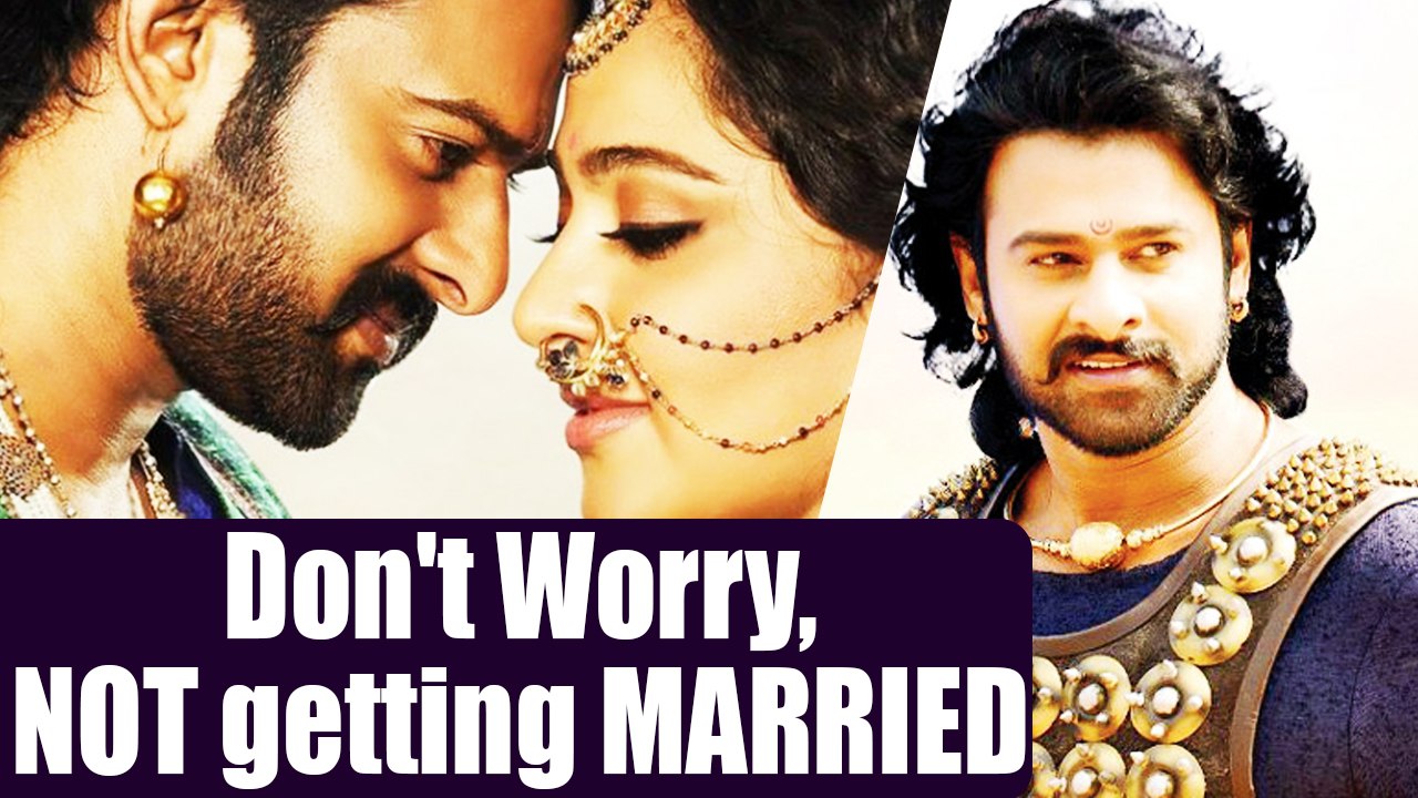 Baahubali actor Prabhas REVEALS, Not Getting Married; Watch Video | FilmiBeat