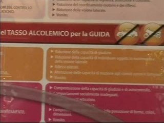 Andria. Tabelle Alcolemiche nei locali pubblici