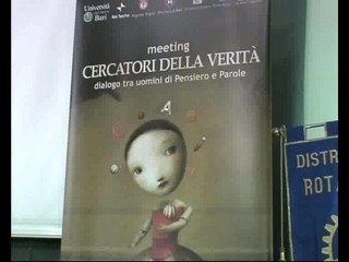 ANDRIA. Meeting "Cercatori della VeritÃ ", dialogo tra uomini di parole e pensiero. Incontro con Roberto Vecchioni