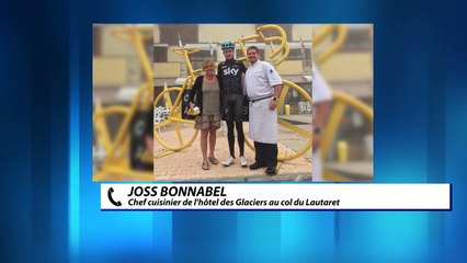 D!CI TV : un maillot jaune de Chris Froome atterrit au col du Lautaret