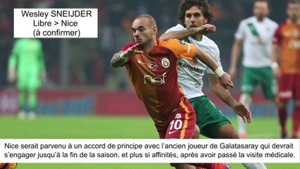 JT du Mercato (07/08/17) : Sneijder à Nice, Dalbert à Inter Milan, Pereira vers PSG...