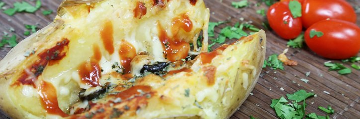 طريقة عمل بطاطس البيتزا بالفيديو