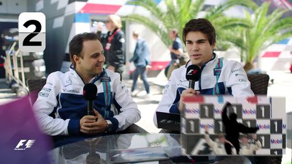 Williams Racings Felipe Massa and Lance Stroll | F1 Grill The Grid 2017