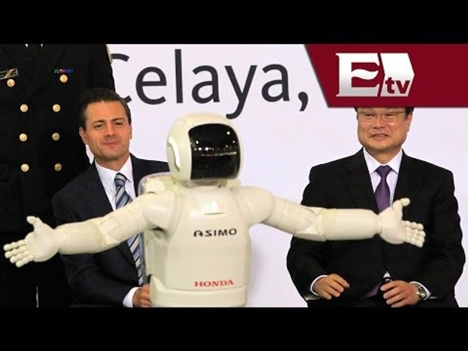 Robot Asimo cautiva a cientos en evento de Honda en Celaya, Guanajuato/ Dinero Rodrigo Pacheco
