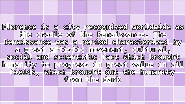 The Renaissance in Florence