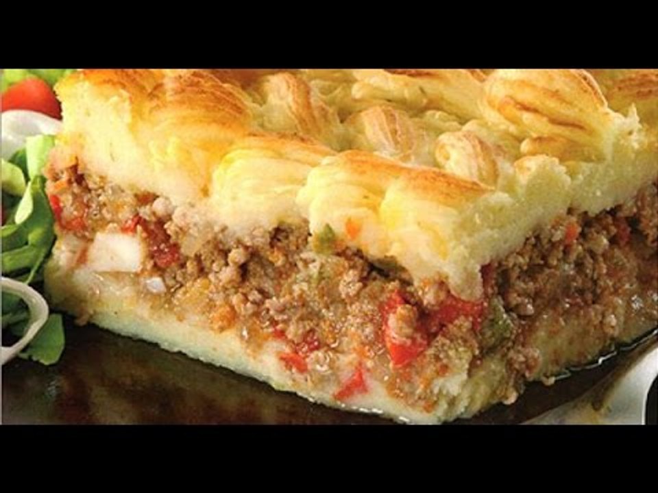 Receta de pastel de carne con papas / Cómo hacer pastel de carne con papas