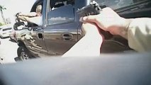 Police bodycam shows moment man fires at two Las Vegas officers