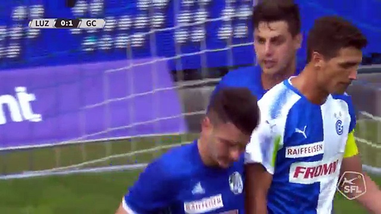 Luzern 2:2 Grasshoppers (Swiss Super League 6 August 2017)