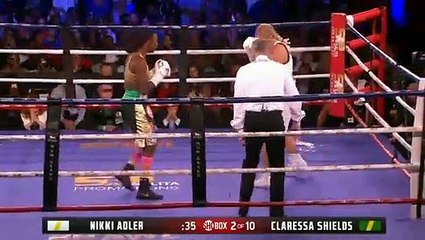 Nikki Adler vs. Claressa Shields Full fight 2017-08-04