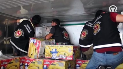 Mersin'de yük gemisine uyuşturucu operasyonu