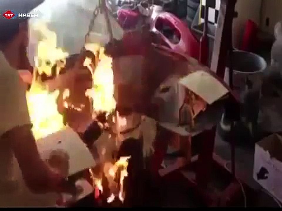 Tamir edeyim derken yangın çıkardı