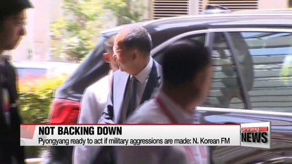 N. Korea's top diplomat says Pyongyang wont back down