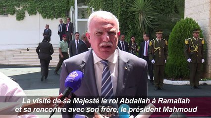 Abdallah de Jordanie rend une rare visite à Abbas