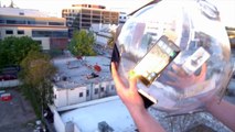 Dropping a GIANT iPhone 6S Glass Ball from 100 Feet!