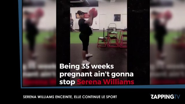 Serena Williams enceinte, elle continue le sport juste avant son accouchement (Vidéo)