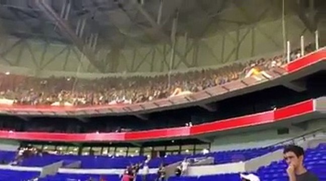 Olympique Lyonnais - Racing Strasbourg : Le parcage strasbourgeois