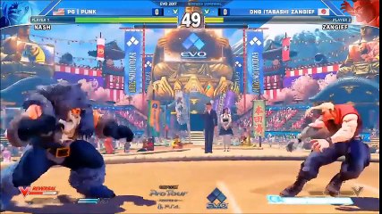 Evo 2017 SFV Top 8 - Punk (Nash) vs Itabashi (Zangief)