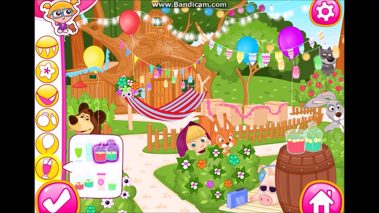 Maşa Koca Ayı ile Beraber Parti Veriyor. Yeni Çizgi Film