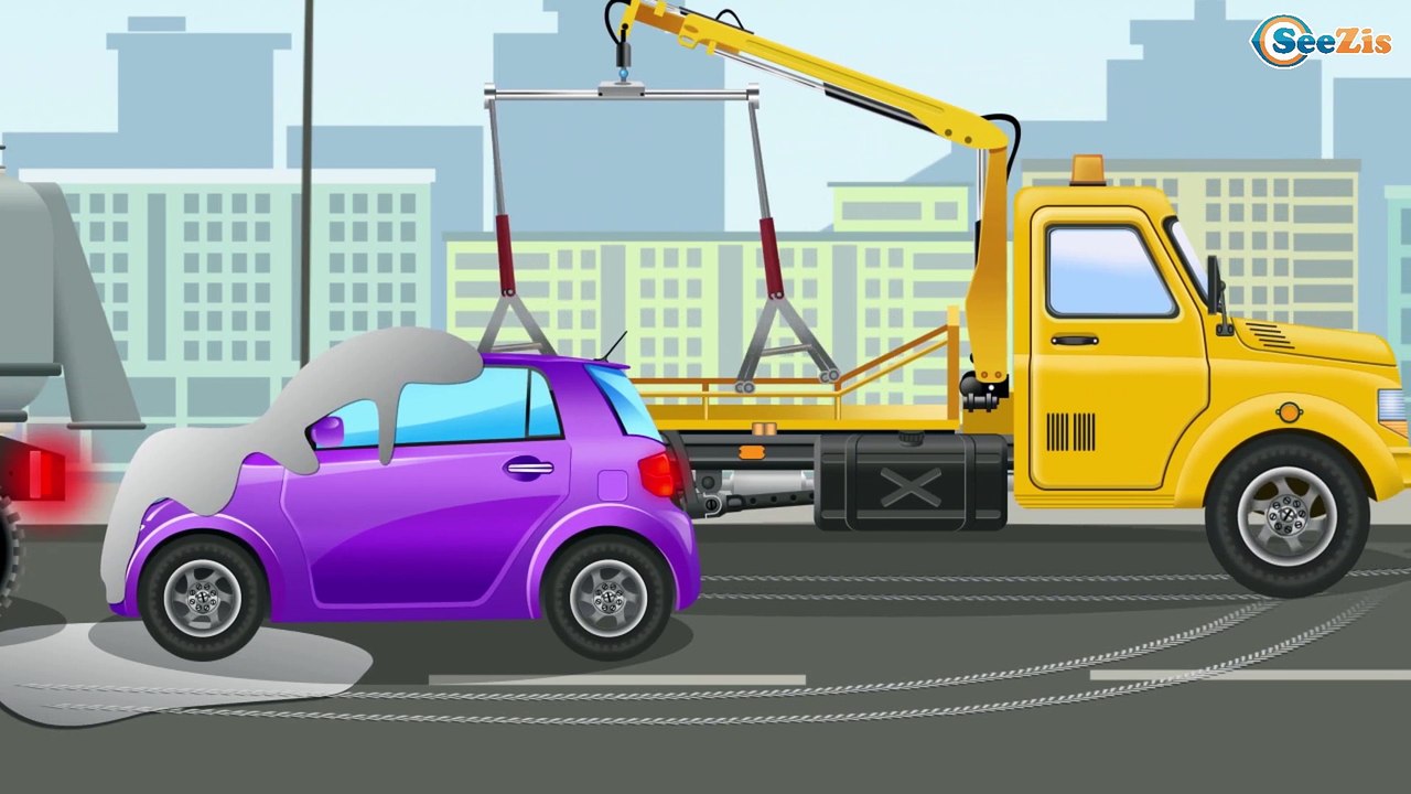 The Ambulance And Tow Truck - Kids Video - Cartoon for children - New Animation
