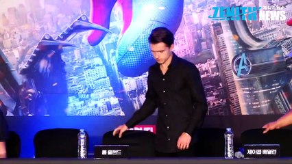 [Z영상] 톰 홀랜드, 내 목소리는 유니크하다!(movie 스파이더맨: 홈커밍 Spider Man: Homecoming 기자간담회)