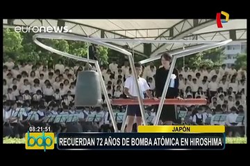 Japón: se conmemoraron 72 años de la bomba de Hiroshima