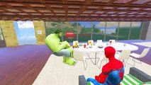 Şimşek McQueen ve Örümcek Adam Hulka Yemek Ismarlıyor (Çizgi Film Tadında Türkçe Dublaj)