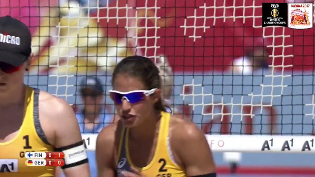 Lehtonen/Lahti (FIN) v Laboureur/Sude (GER) - FIVB Beach Volley World Champs