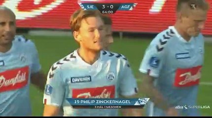 Philip Zinckernagel Goal HD - Sonderjyske 3-0 Aarhus 07.08.2017