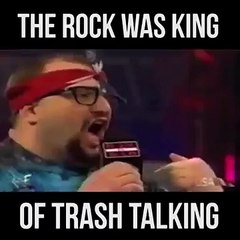 the rock was king of trash talking
