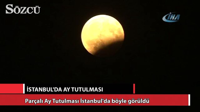 'Parçalı ay tutulması' gerçekleşti