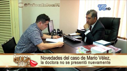 Novedades del caso de Mario Vélez, la doctora no se pronto nuevamente